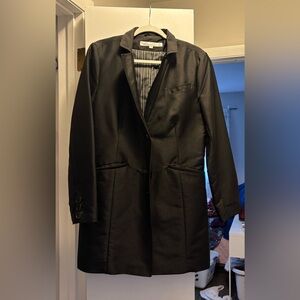 Kenneth Cole Black Jacket with Striped Lining